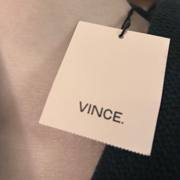 Vince NWT Blue Hooded Yak / Wool  Open Cardigan Sweater Womens Size Small - Picture 6 of 8